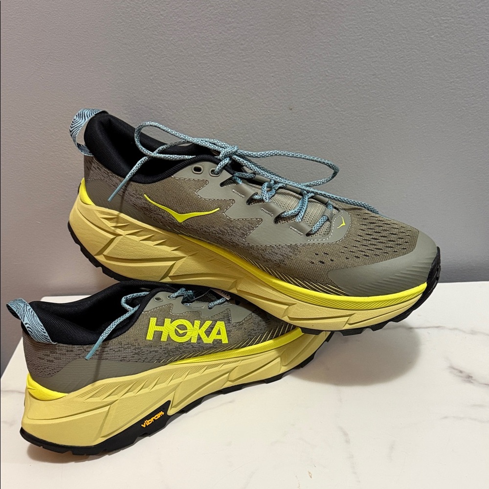 Hoka Men's Skyline Float Trekking (Gray/Yellow/Olive)